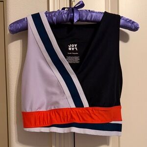 Colorblock sports bra / top